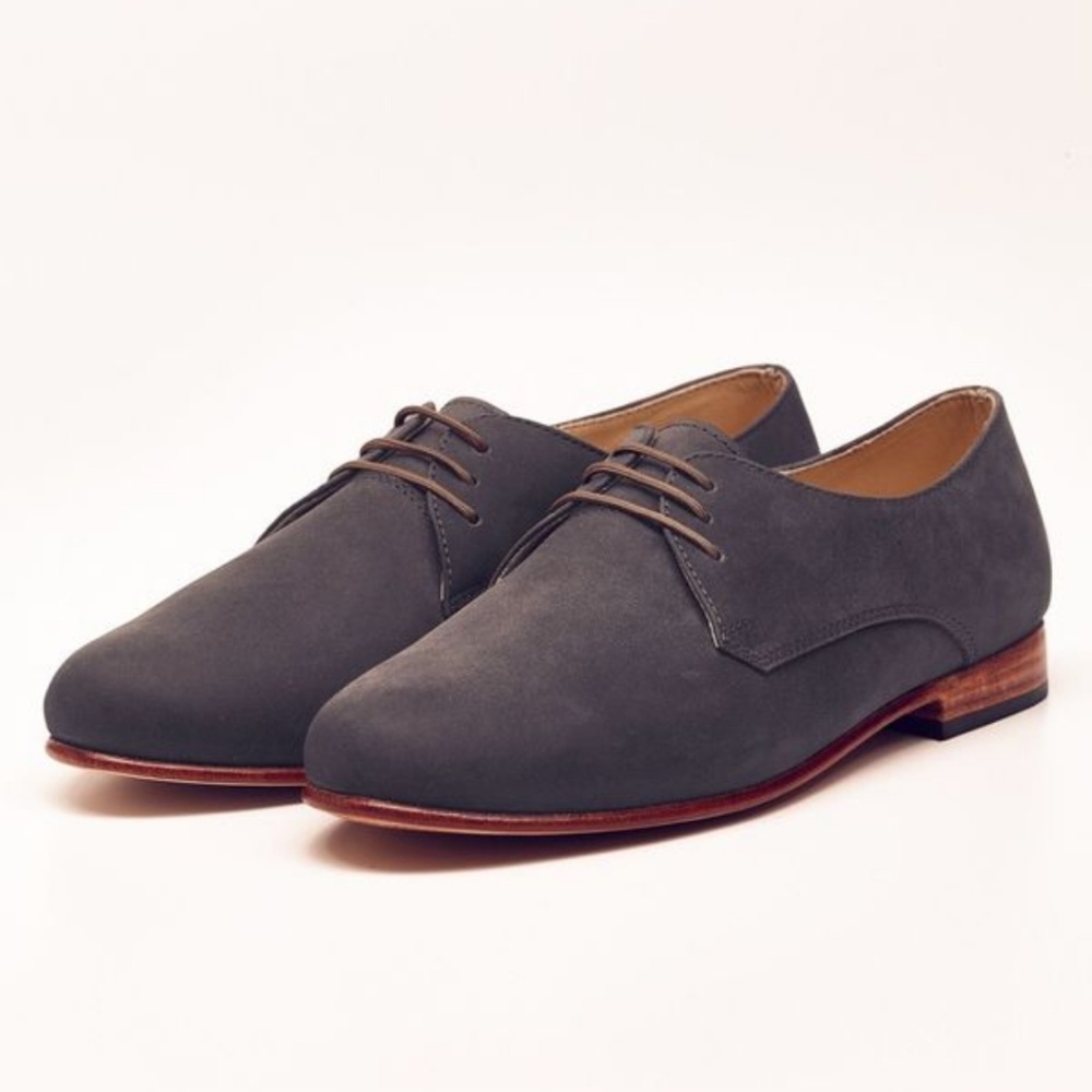 Nisolo Oliver Oxfords Slate Grey